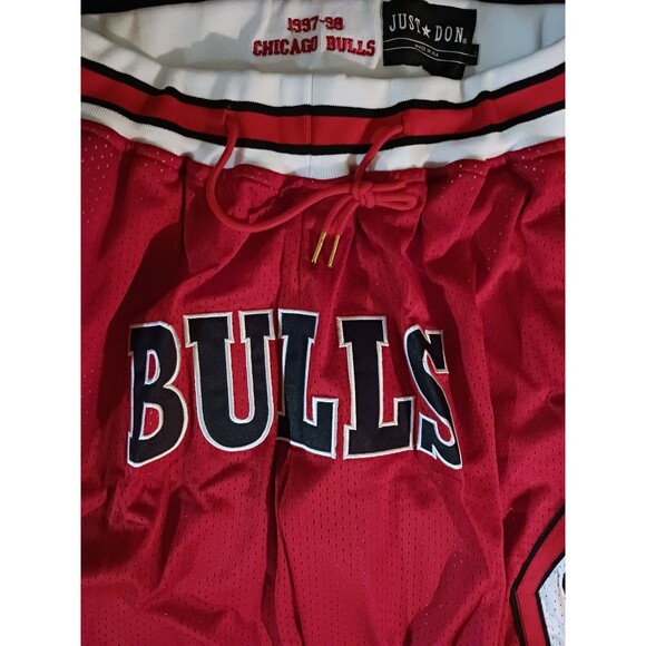 Chicago Bulls (NBA)-(Just Don)-(Red)-(Basketball)-(Shorts)-(New Con.)-(L)-$45 - Picture 9 of 9